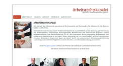 Desktop Screenshot of mewes-arbeitsrecht.de